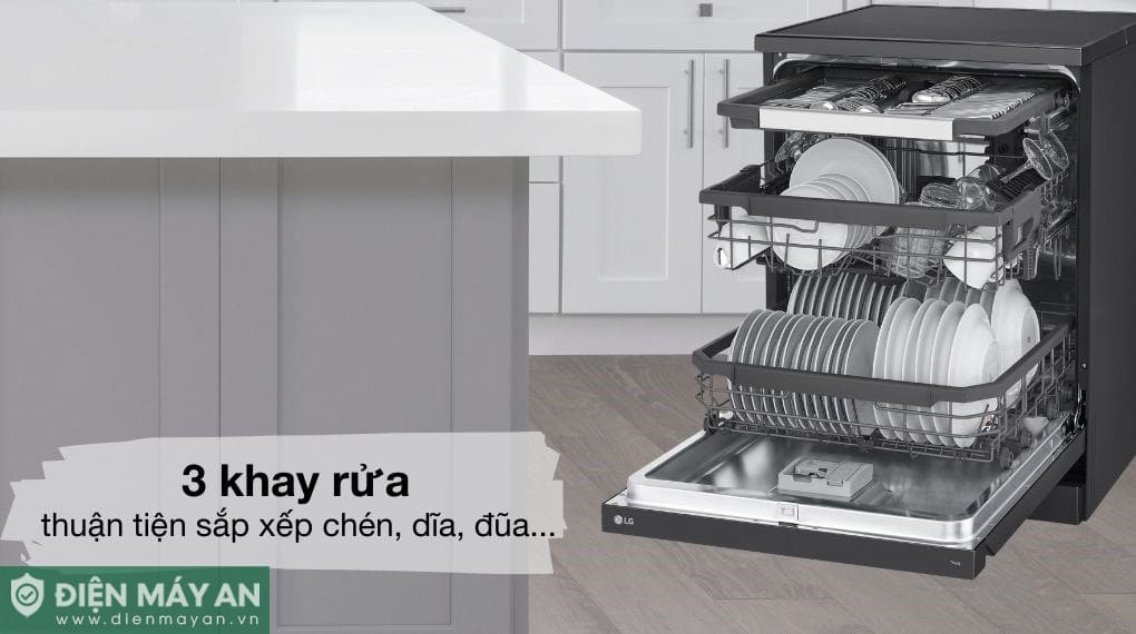 Máy rửa bát độc lập LG LDT14BLA4 (Đen)